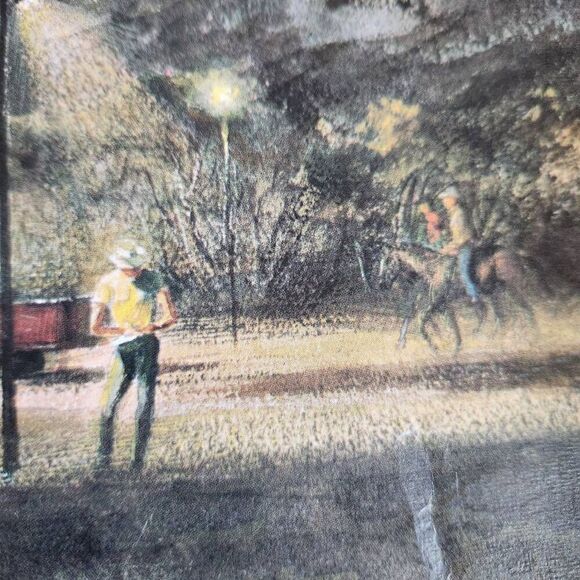 Peter Hurd The Little Circus print 1967 San Patricio New Mexico landscape art - Picture 7 of 8